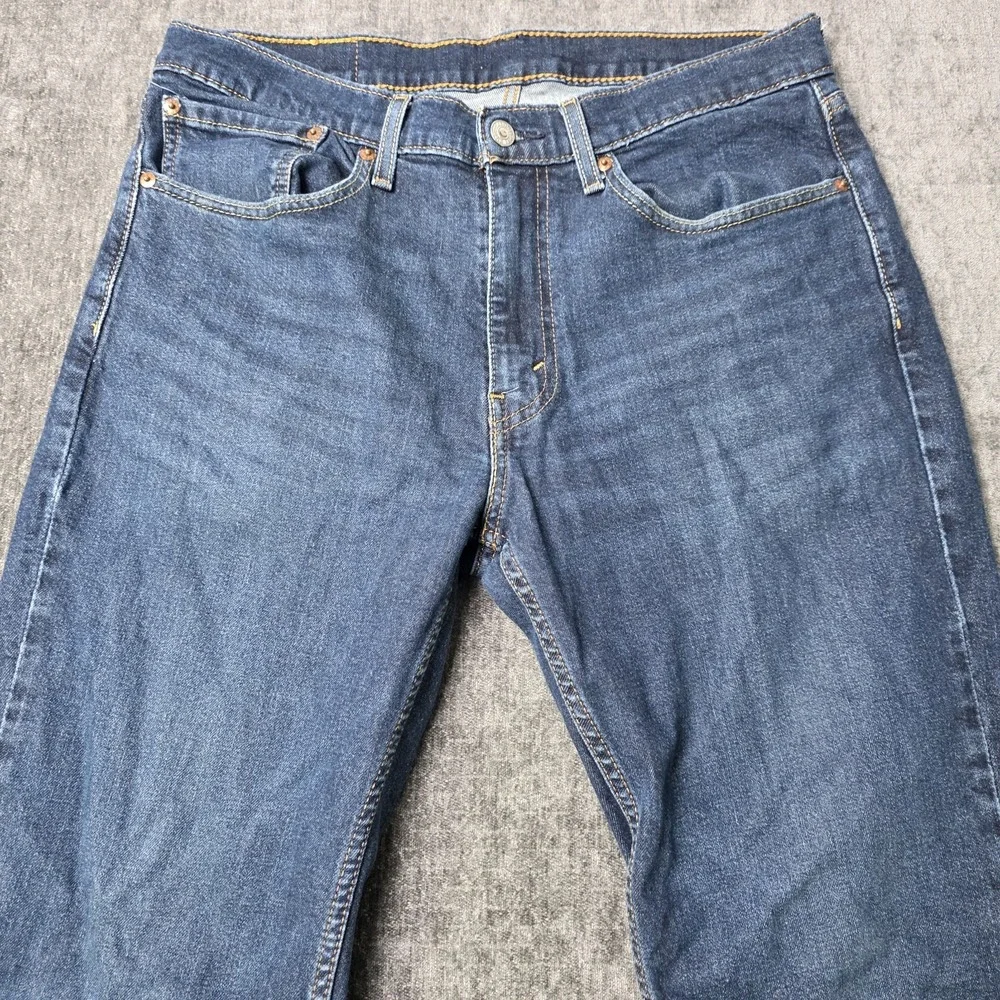 Levis 514 Jeans Mens 34x34 Dark Wash Stretch Denim Straight Fit Mid Rise